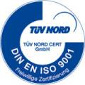 Zertifizierungslogo des TÜV Nord Zertifizierungslogo des TÜV Nord